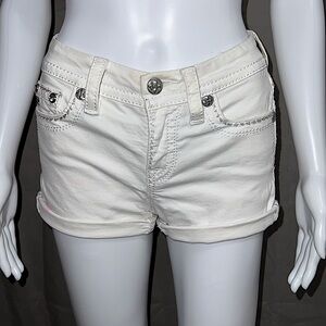 White Miss Me Shorts - size 23